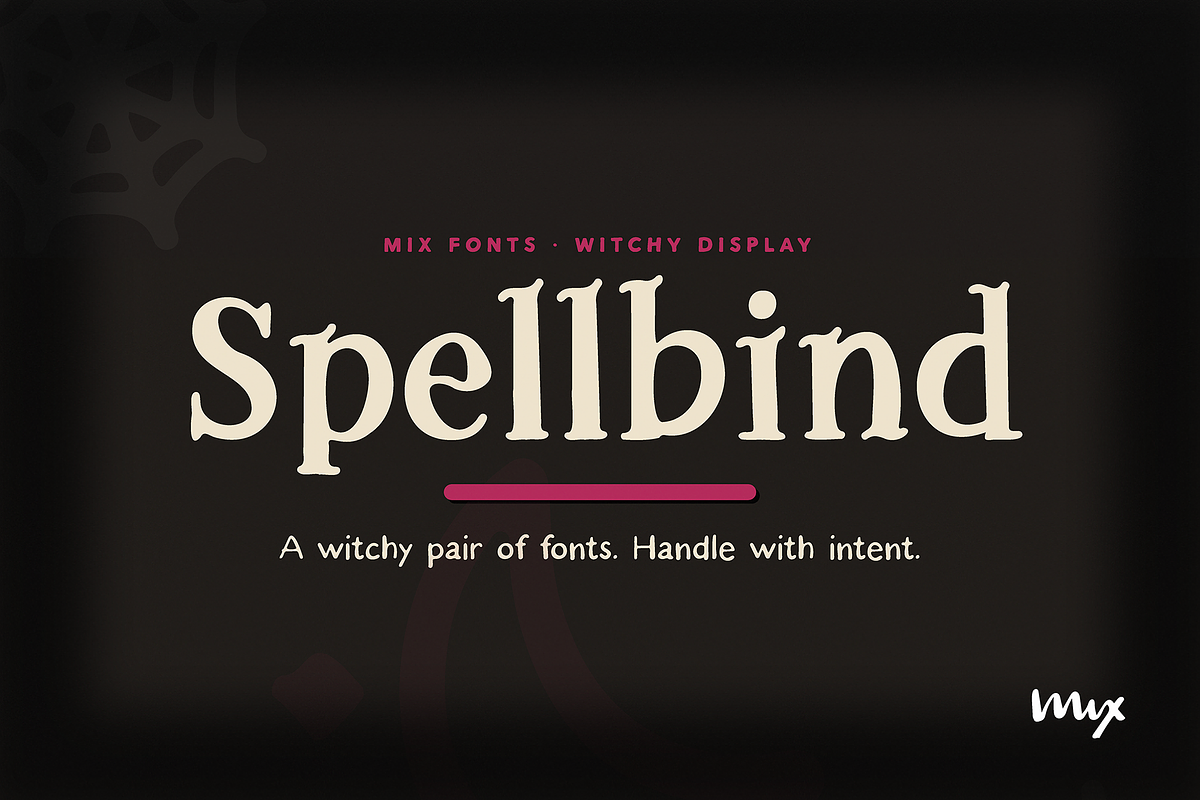 Spellbind — A Witchy Font Duo, a Sans Serif Font by Mix Fonts (Photo 1 of 15)