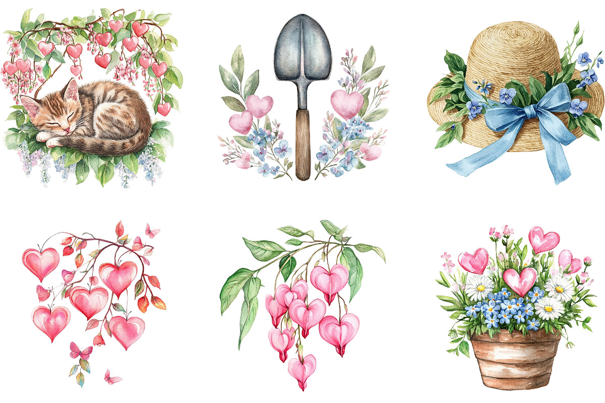 Shabby Chic Clipart, a Seasonal Illustration by Designking (Photo 4 of 5)