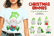 Christmas Gnomes Holiday Clipart, an Illustration by SLS Lines (Thumbnail 6 of 7)