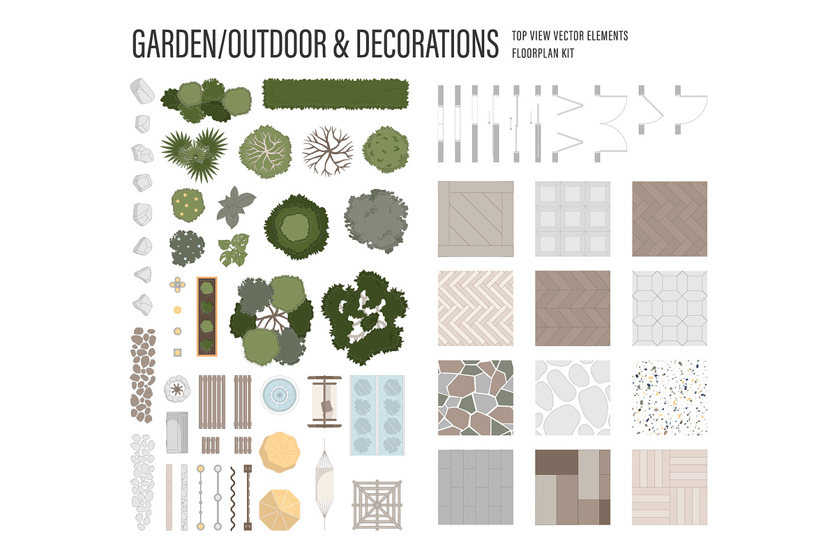 Floor Plan Kit, an Object Illustration by DesignerCandies (Photo 4 of 11)