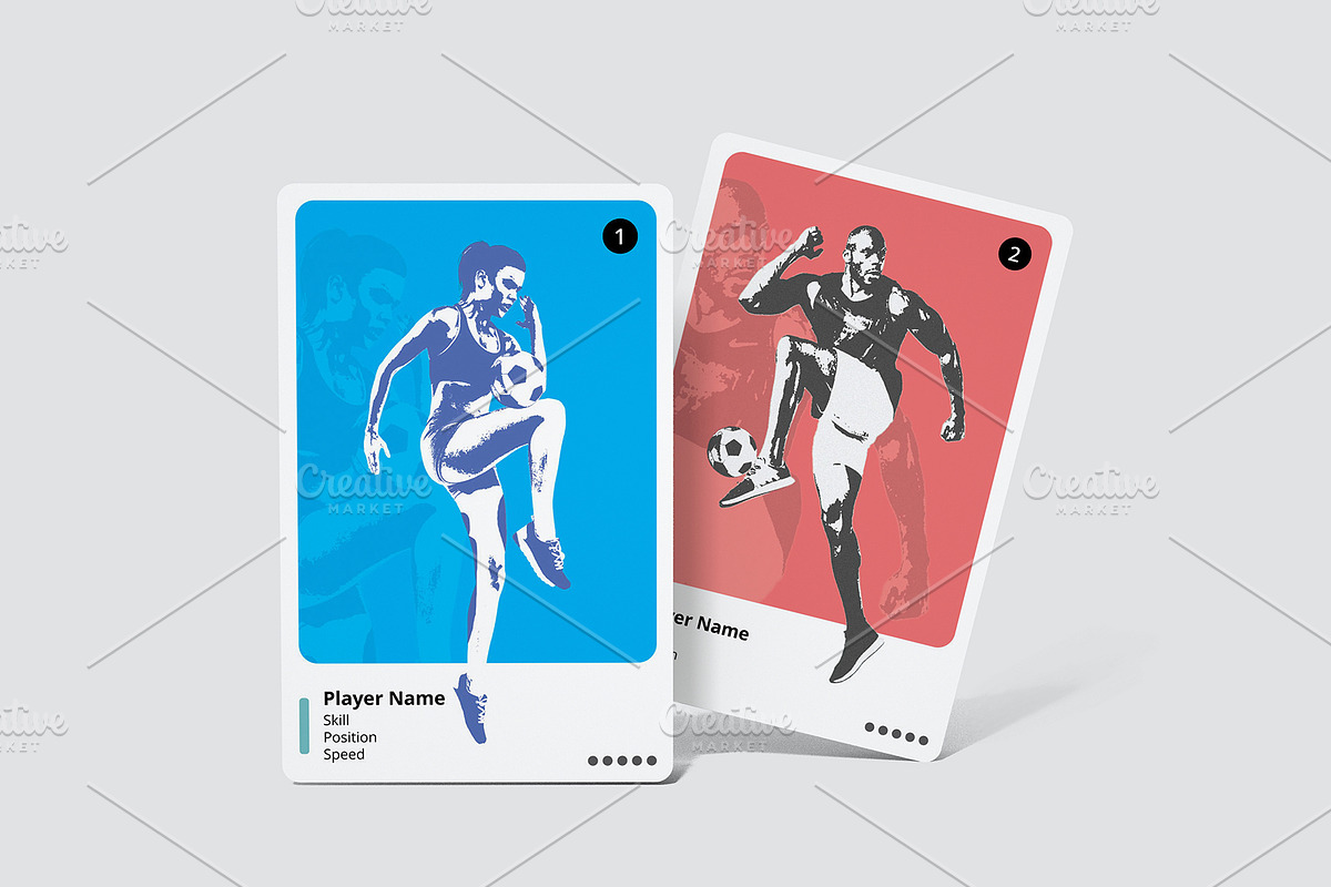 Trading Card Mockups, a Print Template by CreativeClick (Photo 3 of 6)