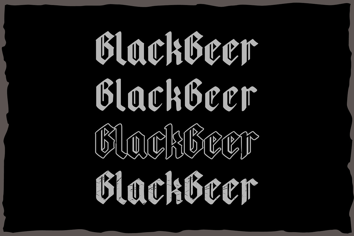 10 Vintage Font Families Bundle #3, a Blackletter Font by Fractal fonts & graphics (Photo 17 of 67)