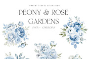 Peony & Rose Gardens - Library, a Decorative Illustration by Isabelle Salem (Thumbnail 4 of 11)