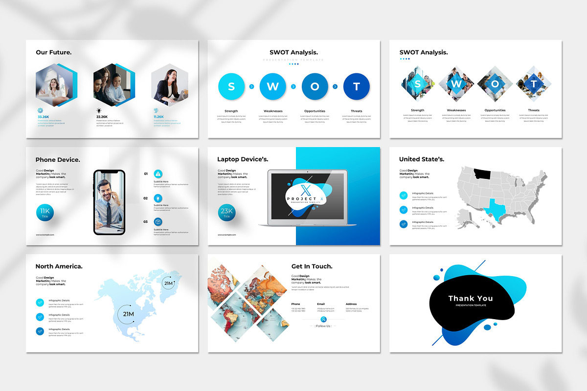 Business Project PowerPoint Template, a Presentation Template by Typetheme (Photo 6 of 6)