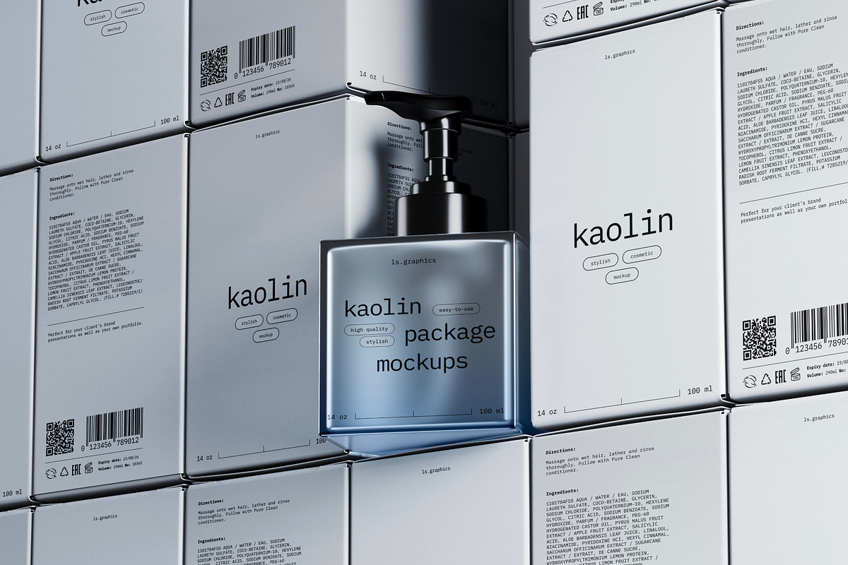 Kaolin, Cosmetic Mockups, a Packaging Mockup by ls.graphics (Photo 5 of 10)