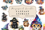 Magical Fantasy Watercolor Clipart, a Photo by Redwood Digital Art (Thumbnail 2 of 11)
