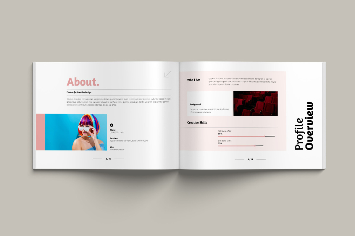 Portfolio Landscape Template, a Brochure Template by Pixelpick (Photo 2 of 9)