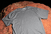 Outdoor T-Shirt Mockup on Stone, a Shirt Mockup by Design Squad (Thumbnail 2 of 4)