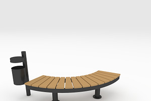 3D Model Bench Park 50