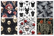 Seamless Black Gothic digital paper, an Illustration by CreationArt (Thumbnail 4 of 4)
