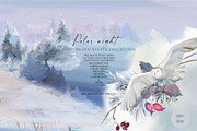 Polar night - winter collection, a Seasonal Illustration by Vasmila (Thumbnail 1 of 17)