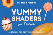 Yummy Shaders for Procreate, a Brush Add-On by Biso Studio (Thumbnail 1 of 8)