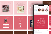Canva Social Media Template Bundle, a Social Media Template by Little Creative Scribbles (Thumbnail 2 of 9)
