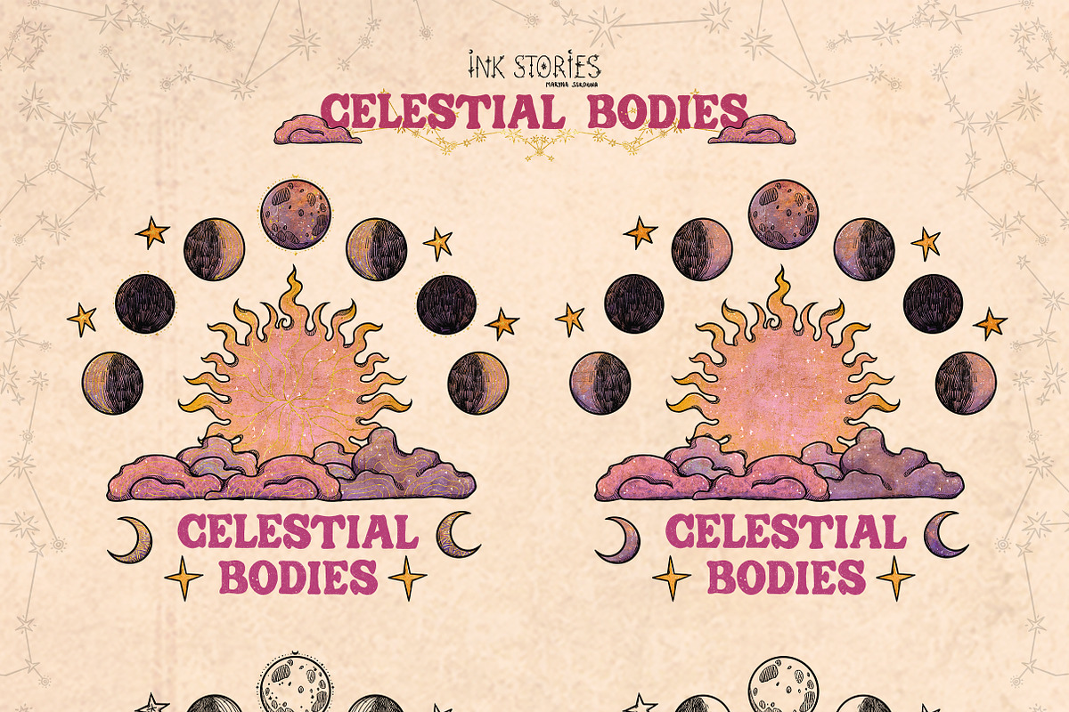 Celestial Bodies, an Object Illustration by Ink Stories (Photo 10 of 23)