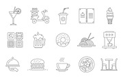 Restorant and japanese food, an Outline Icon by narinadraban (Thumbnail 1 of 4)