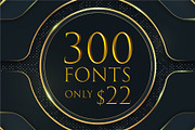 300 Typeface Bundle: 99% OFF, a Slab Serif Font by Blue Digital Studio