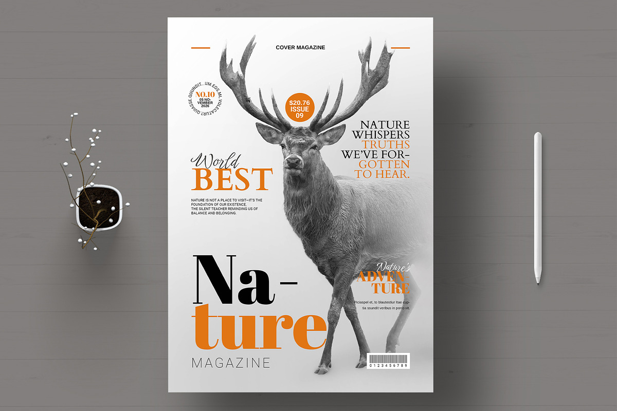 Nature Cover Magazine Template