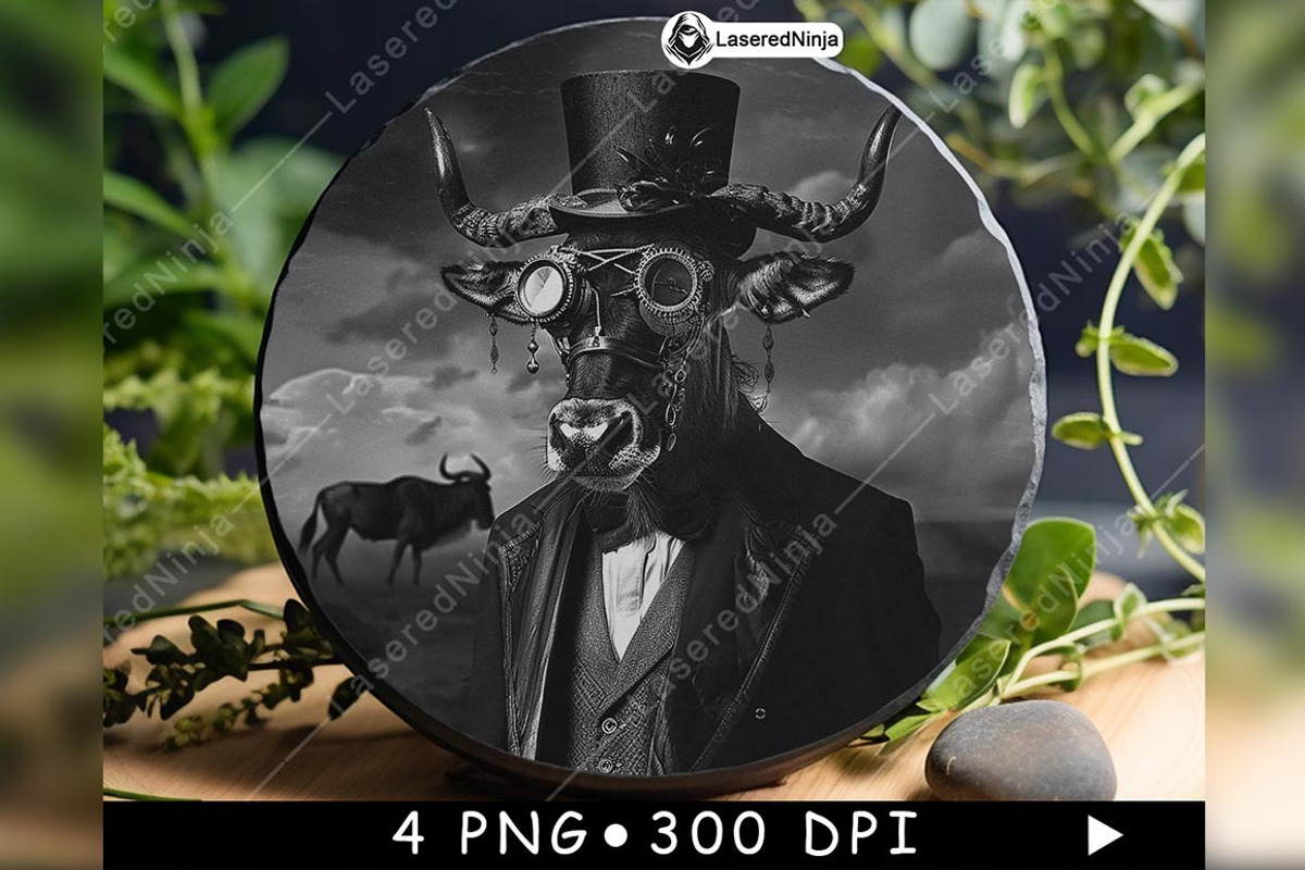 Male Blue Wild Beast Steampunk, a Background Graphic by LaseredNinja (Photo 2 of 7)