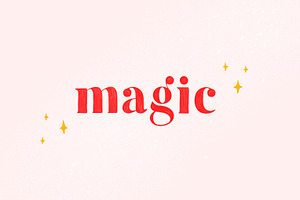 Magic Colour SVG Font, a Serif Font by elvinova
