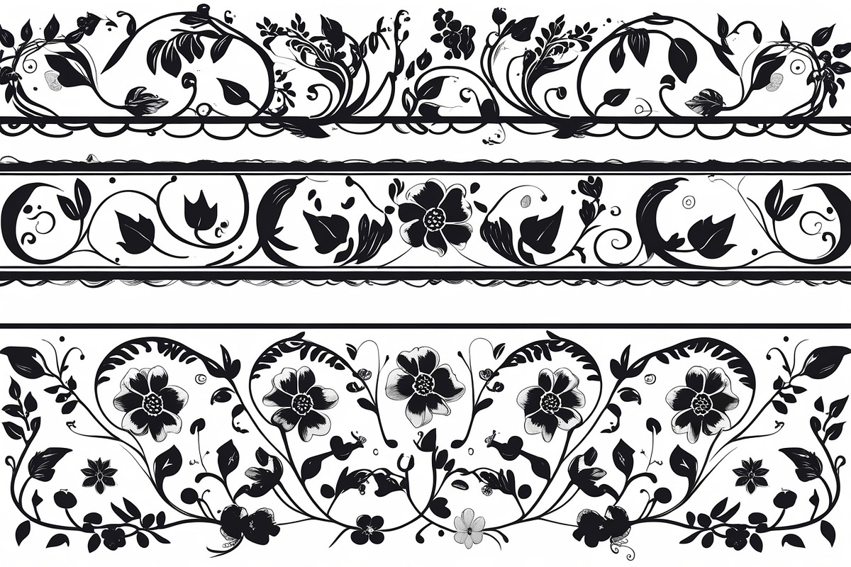 Beautiful floral decoration elements, an Illustration by Amazin_art (Photo 13 of 17)