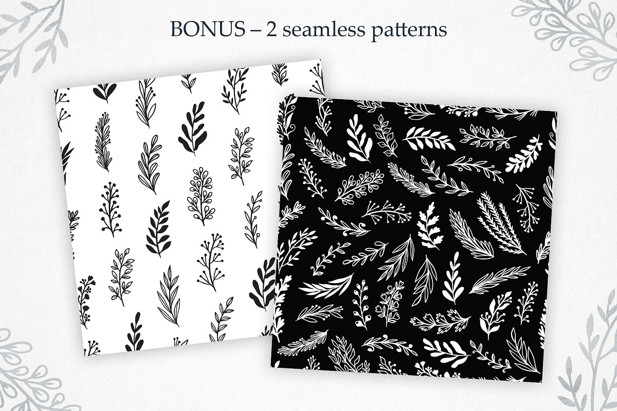 Hand Drawn Wreaths Clipart + BONUS, a Decorative Illustration by mejorana (Photo 4 of 6)
