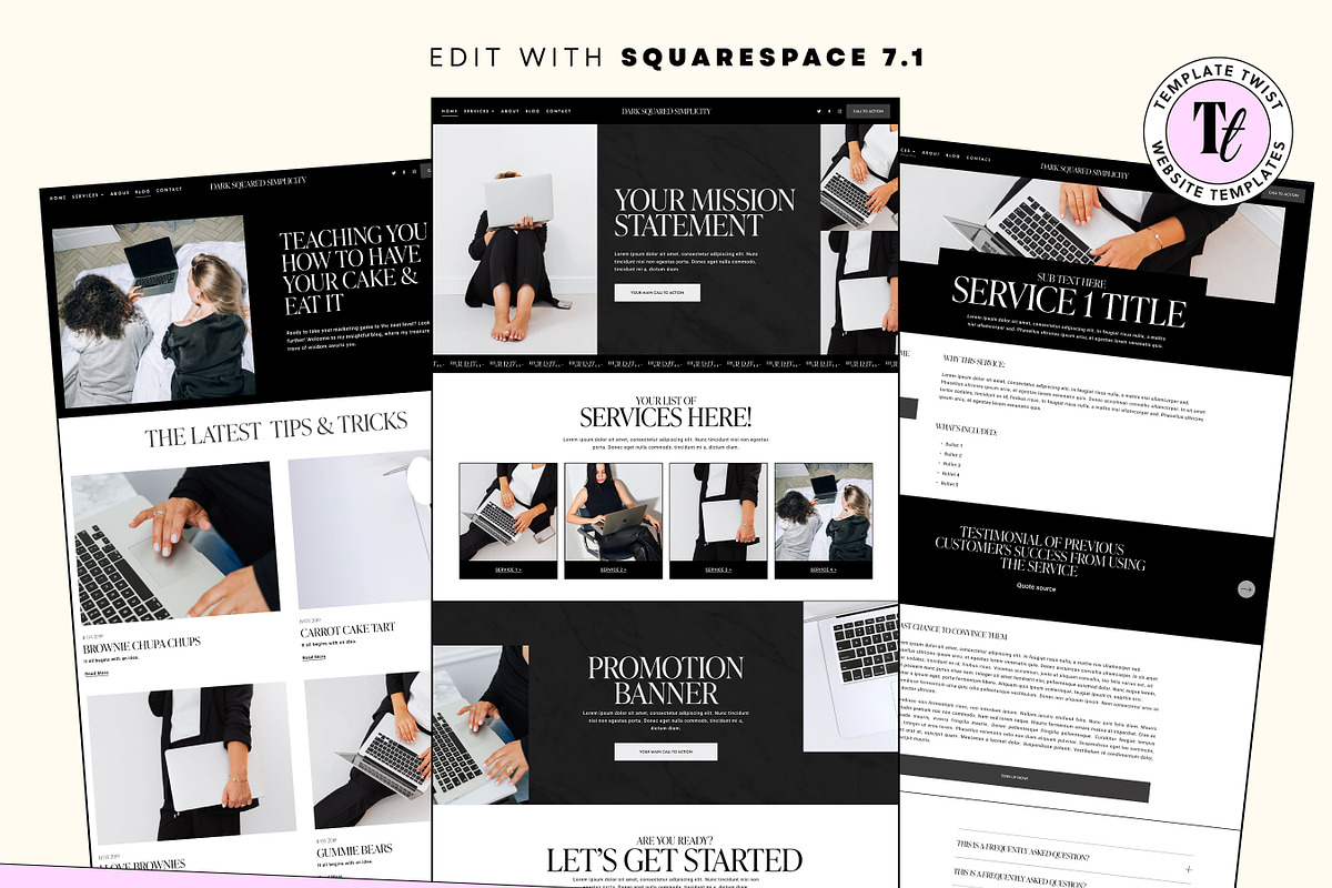 Squarespace Consultancy Template, a Squarespace Template by Template Twist Shop (Photo 3 of 10)