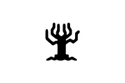 Creepy Tree Silhouette Vector, a Seasonal Illustration by Vectorium Studio (Thumbnail 1 of 4)