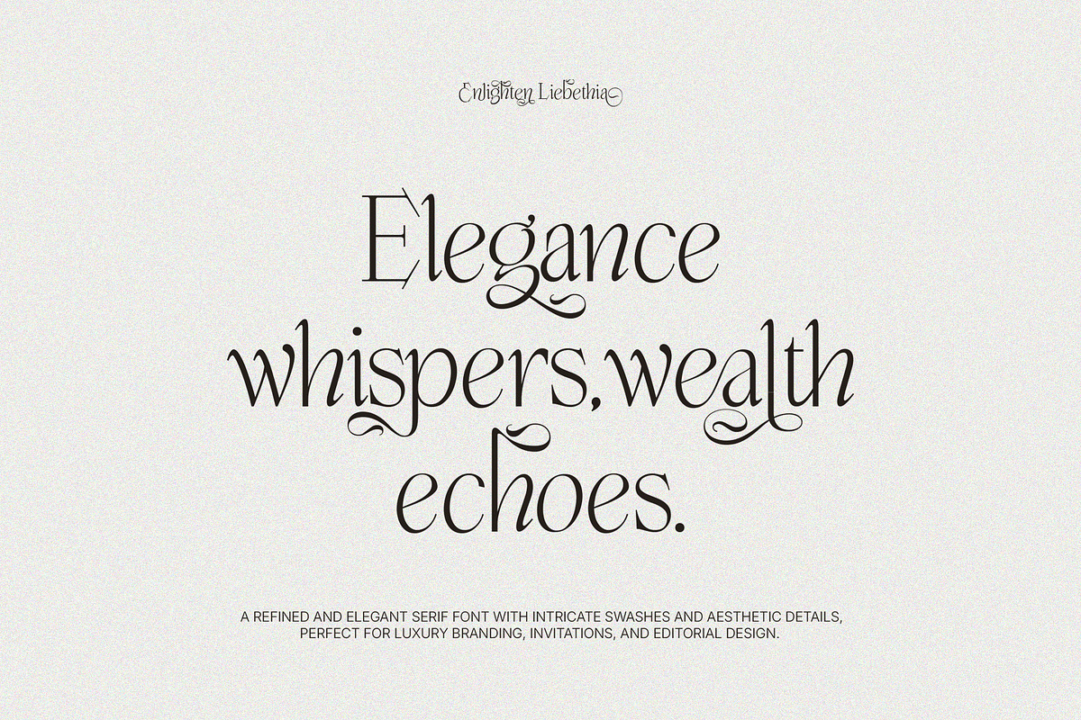 Enlighten - Aesthetic Serif Font, a Serif Font by Inviline.co (Photo 2 of 16)