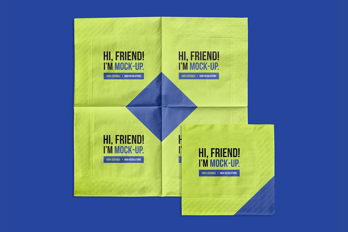 Big Paper Napkin PSD Mockups Vol2, a Product Mockup by Hi, Mock-Up! (Photo 11 of 12)
