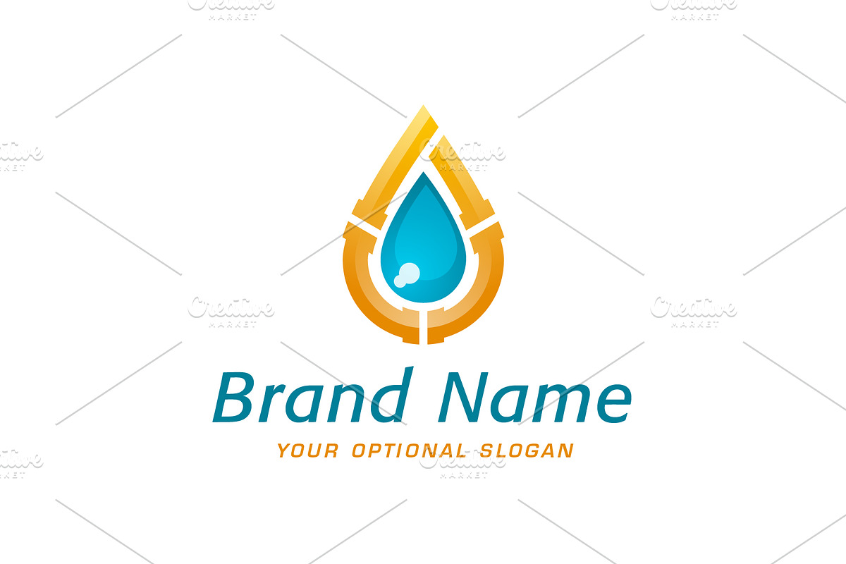 Pipeline Drop Custom Logo, a Branding & Logo Template by ARTE MIGUEL (Photo 1 of 3)