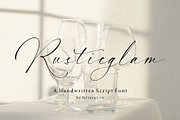 Rusticglam - Handwritten Script Font, a Script Font by Letterative Studio (Thumbnail 1 of 7)
