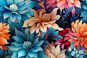 12 Seamless tie-dye flowers digital, a Pattern Graphic by ZaaxPrintables (Thumbnail 5 of 7)