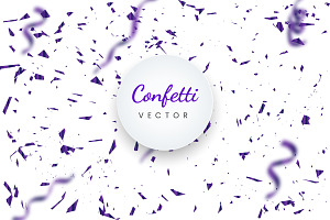 5 pink Gradient Confetti Background