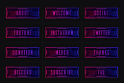Cyberpunk | 18 Twitch Panels, a Social Media Template by SageDsgn (Thumbnail 2 of 6)