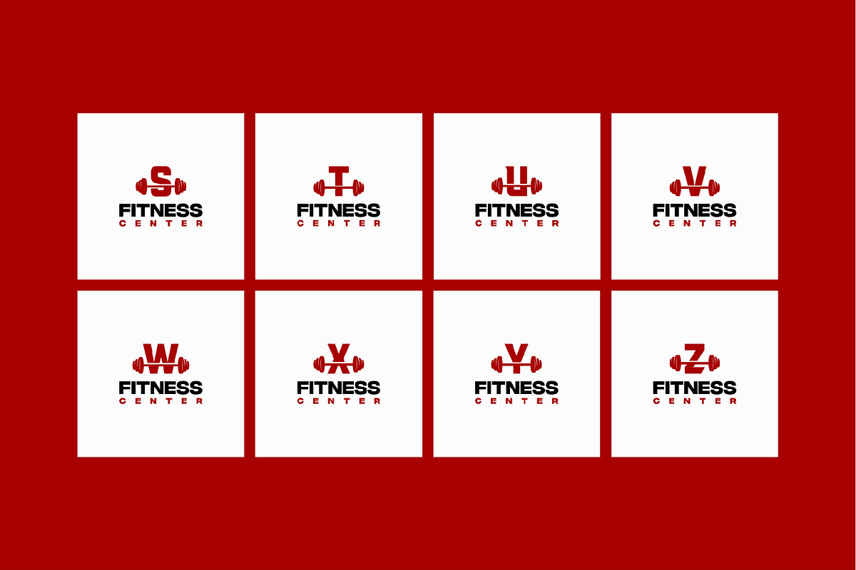 Alphabet and Numberic Fitness logo, a Branding & Logo Template by Lucky Creative (Photo 4 of 5)