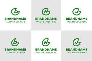 Letters GB GH GJ Dynamic Logo Set, a Branding & Logo Template by Pray Art Design Studio