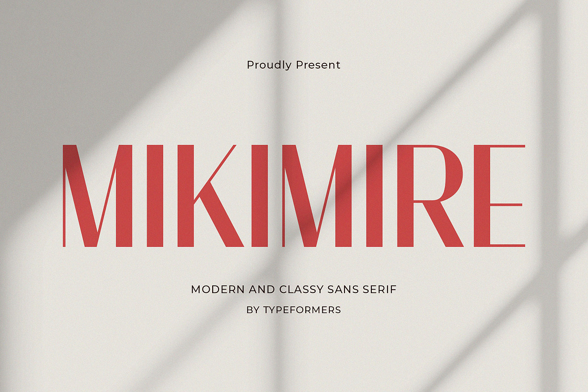 Mikimire - Elegant Sans Serif, a Sans Serif Font by Typeformers (Photo 1 of 5)
