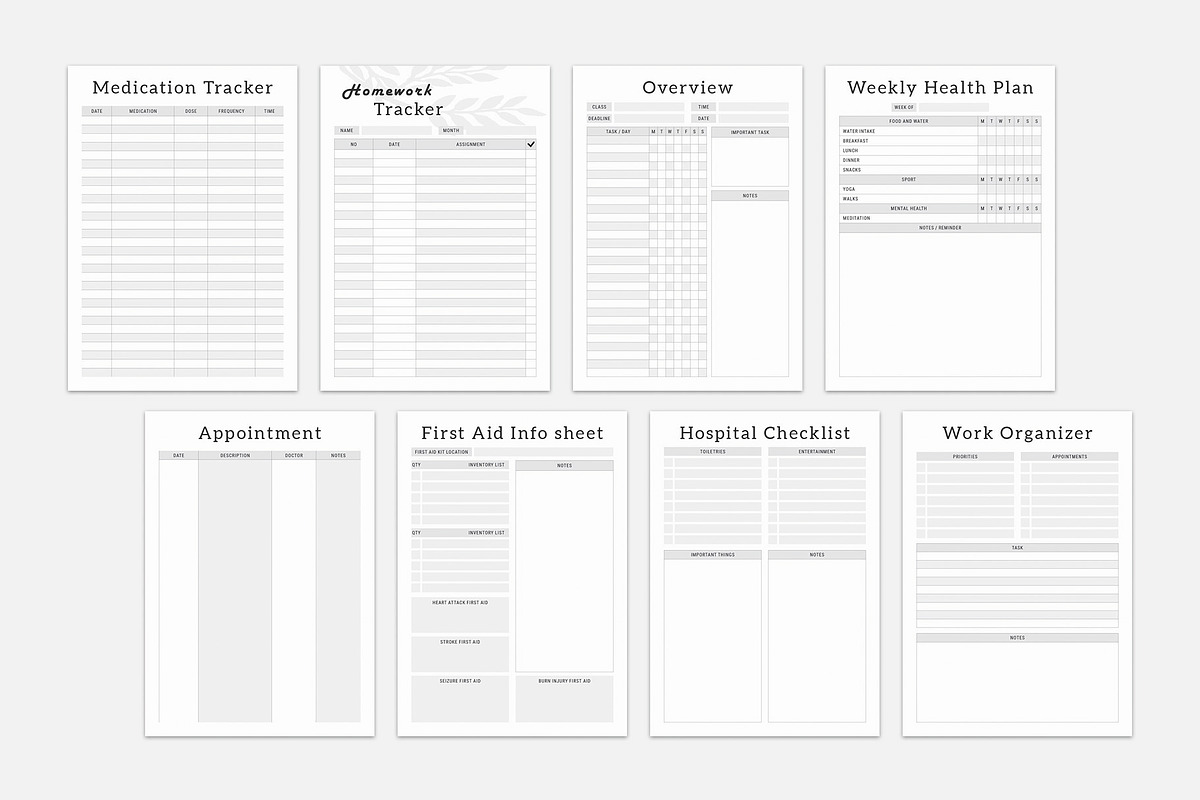 Ultimate Planner Bundle Pack Vol.98, a Stationery Template by MNT-Creator (Photo 9 of 10)