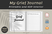 My Grief Journal with Prompts, a Stationery Template by POC Digital (Thumbnail 1 of 5)