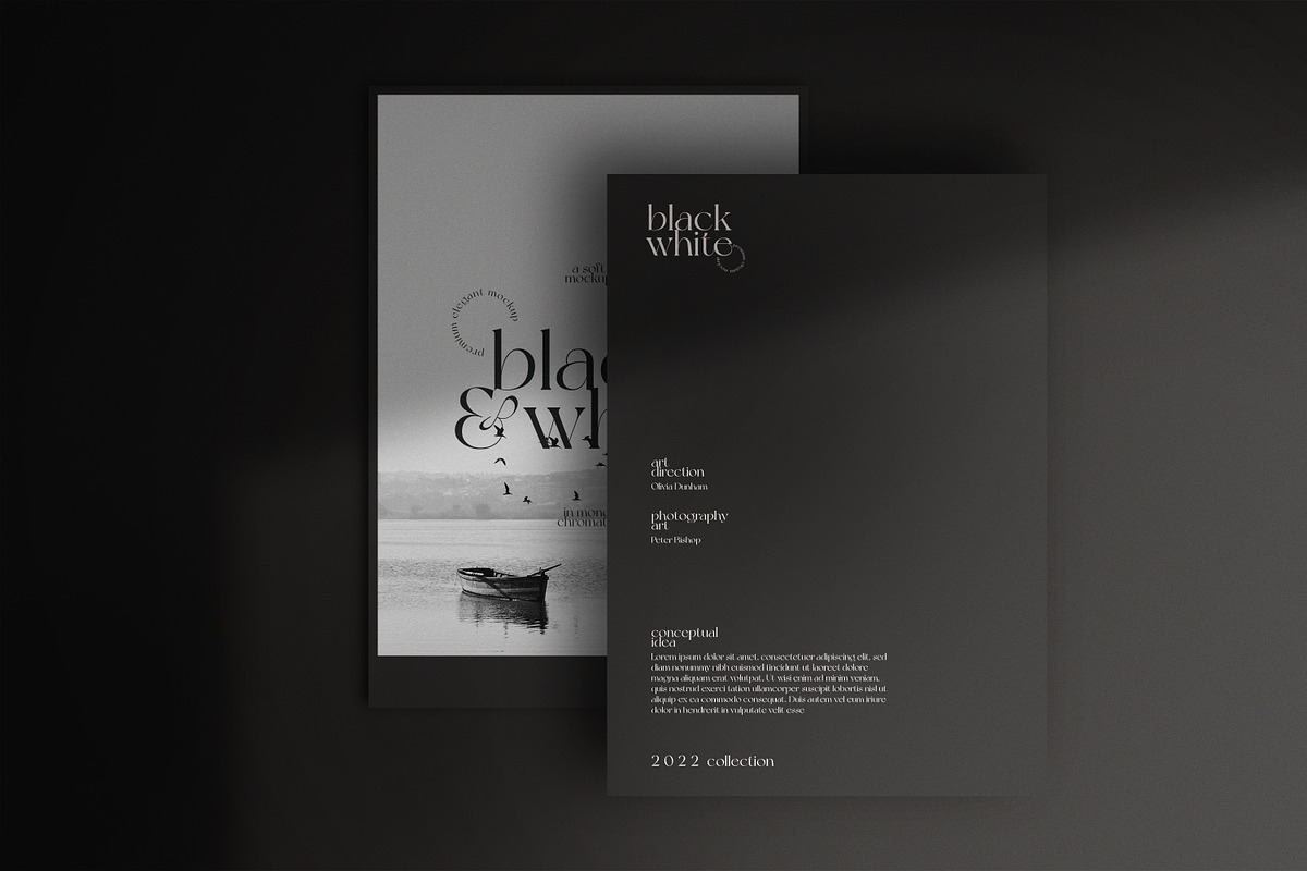 Black & White Stationery Mockup, a Books & Magazine Mockup by CarmineType (Photo 6 of 15)