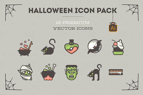 Halloween Icon Pack! 10 Vector Icons