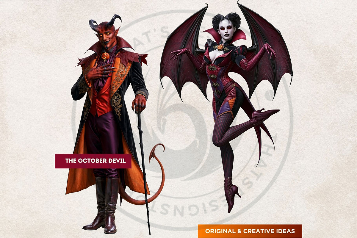 Hallowmere Halloween RPG characters, a Seasonal Illustration by ThatsDesignArt (Photo 9 of 17)