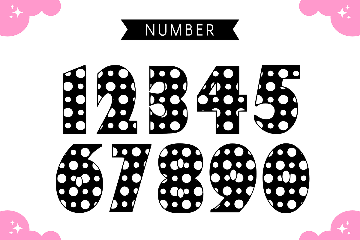 Polka Dots - Polkadot Font Type, a Font by KiddoGlyphs Studio (Photo 7 of 7)