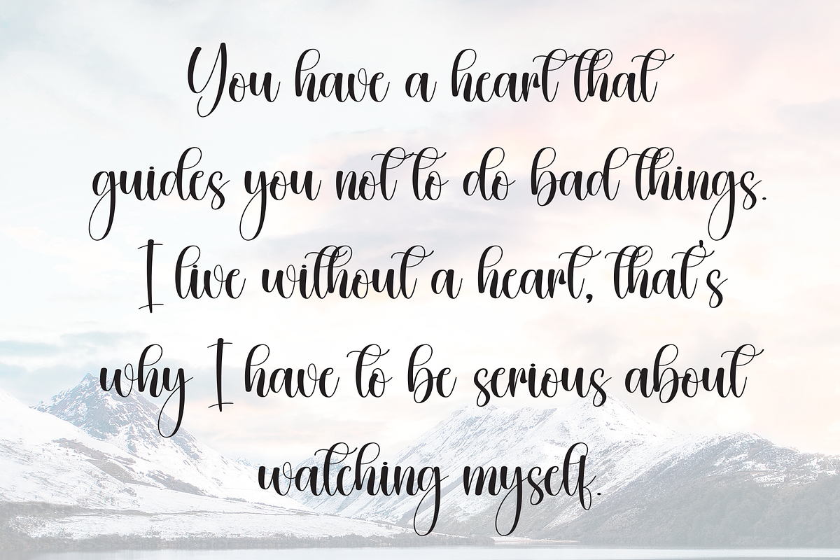 Sunlight | Script Font, a Handwritten Font by Scratchones (Photo 6 of 9)