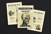 Vintage Alien Illustration Set, a Technology Illustration by Prosymbols (Thumbnail 4 of 10)
