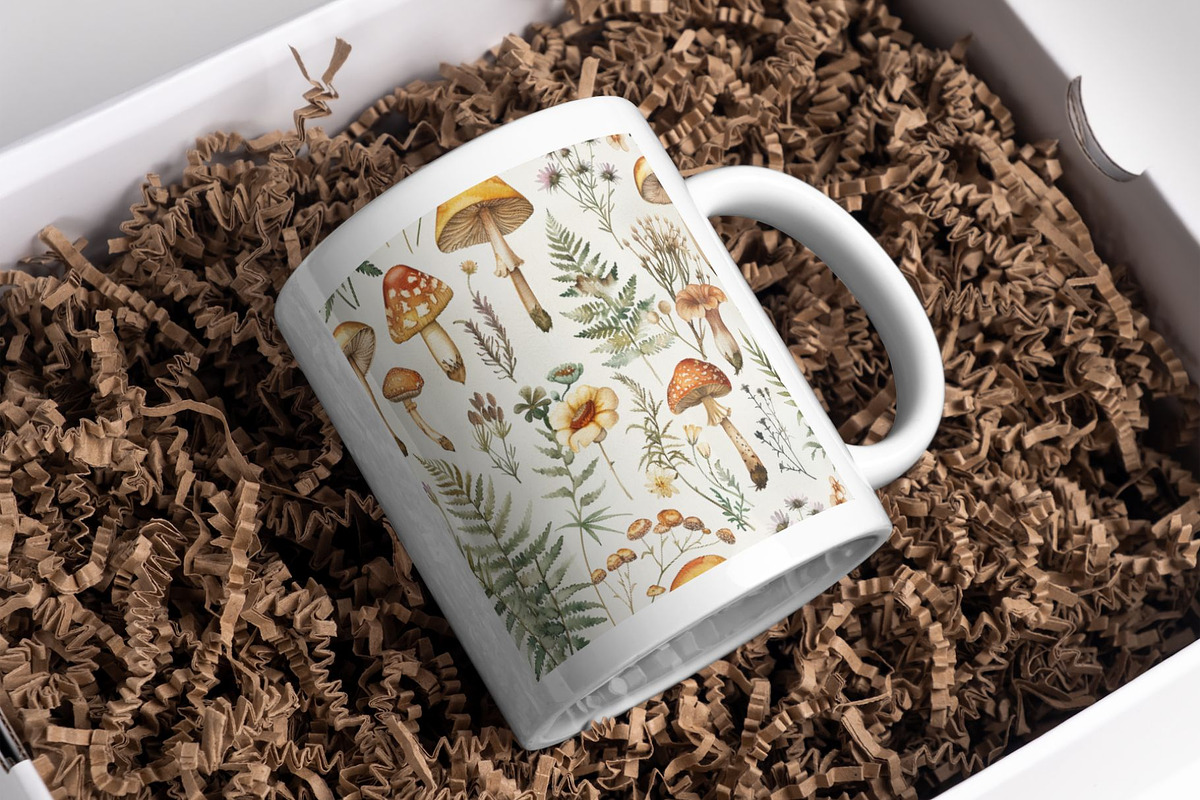 18 Woodland Flora Seamless Pattern, a Pattern Graphic by Inknfolly (Photo 6 of 7)