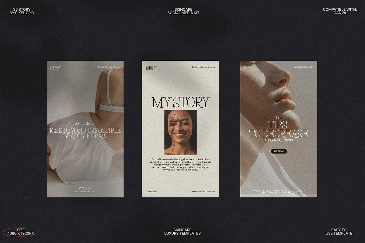 Elegant Story Templates for Skin preview 6