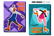 Halloween Characters & Gift Cards, a Seasonal Illustration by Panna Limon Store (Thumbnail 7 of 9)