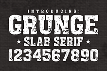 Grunge Slab Serif - Display Font