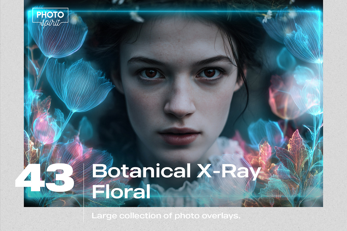 Botanical X-Ray Floral Overlays, a Texture Graphic by PhotoSpirit (Photo 1 of 8)
